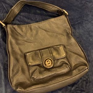 Michael Kors Black Leather Bag